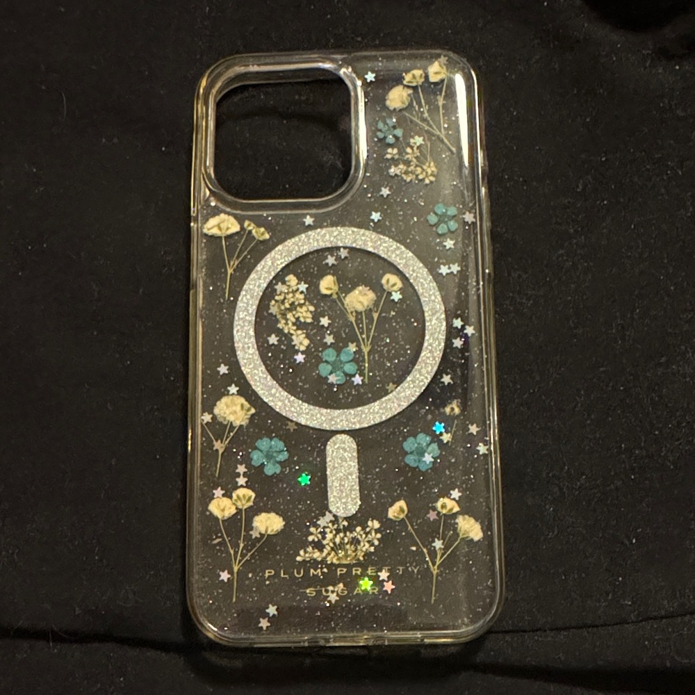 Clear Floral Phone Case